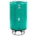 1100 Gallon Green Cone Bottom Tank with Stand