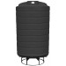 3000 Gallon Black Cone Bottom Tank with Stand