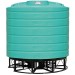4000 Gallon Green Cone Bottom Tank with Stand