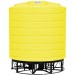 8000 Gallon Yellow Cone Bottom Tank with Stand