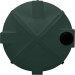 10000 Gallon Dark Green Heavy Duty Vertical Storage Tank